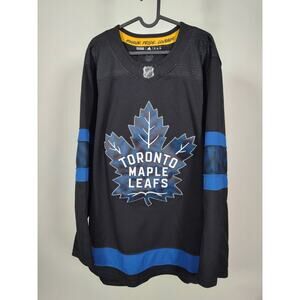 Rare Adidas Toronto Maple Leafs Authentic Size 52 CCM NHL Hockey Jersey Black